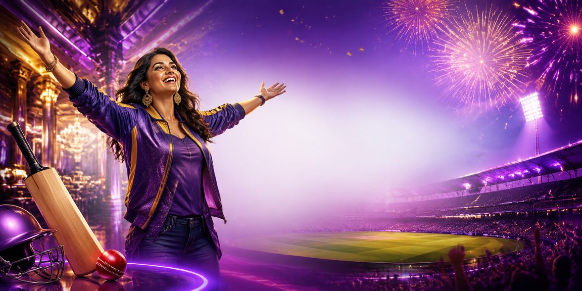 Vibrant IPL match betting scene in India at night