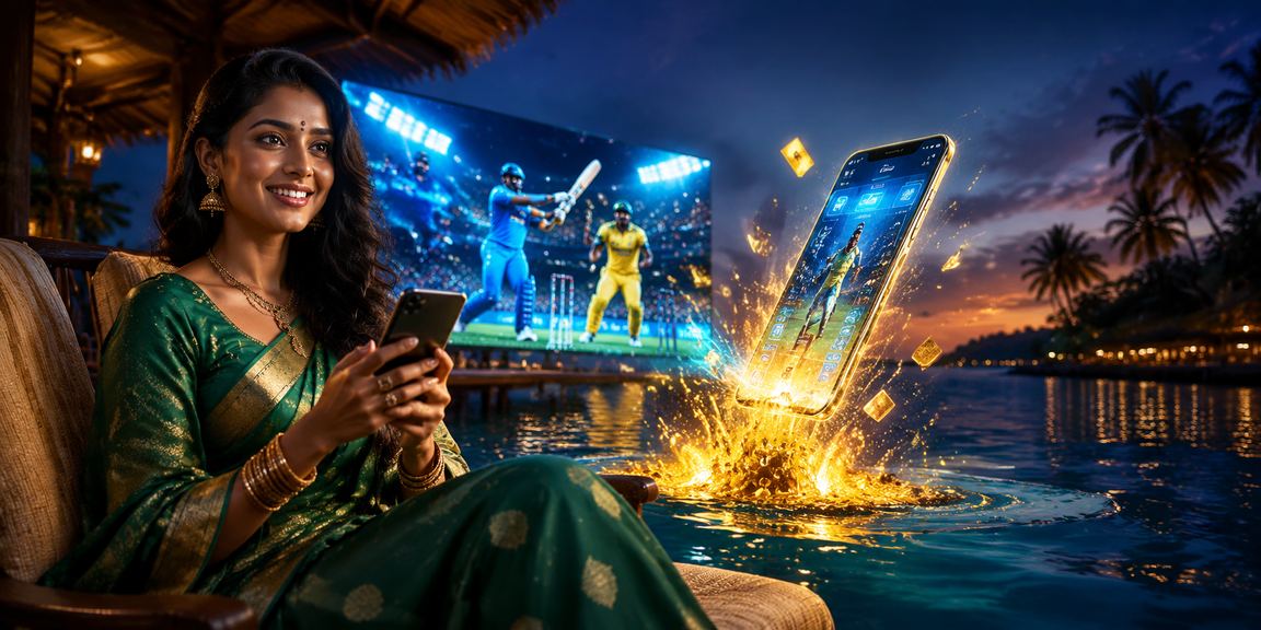 Cricket betting enthusiasts in Kerala using mobile devices